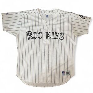 Colorado Rockies Jersey White Blank